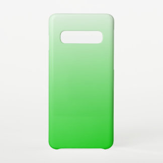 Coque Samsung Galaxy S10 dégradé vert à blanc #00cc00