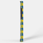 Coque Samsung Galaxy Delaware Blue Gold Checkerboard Pattern (Côté droit)