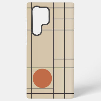 Coque Samsung Galaxy Dérive osseuse n° 1 Art géométrique beige + terrac