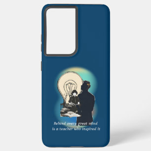Coque Samsung Galaxy Derrière Chaque Grand Esprit Se Trouve Un Professe