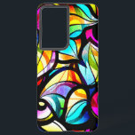 Coque Samsung Galaxy Design Abstrait coloré moderne<br><div class="desc">Image d'un motif design en vitrail. Design moderne cool.</div>