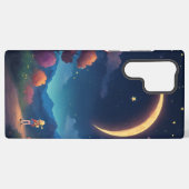 Coque Samsung Galaxy Design de nuit Dreamcent Lune (Verso Horizontal)