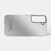 Coque Samsung Galaxy Design en métal brossé - (Verso Horizontal)