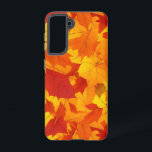 Coque Samsung Galaxy Design feuille brillant à l'automne<br><div class="desc">Design feuille brillant à l'automne</div>
