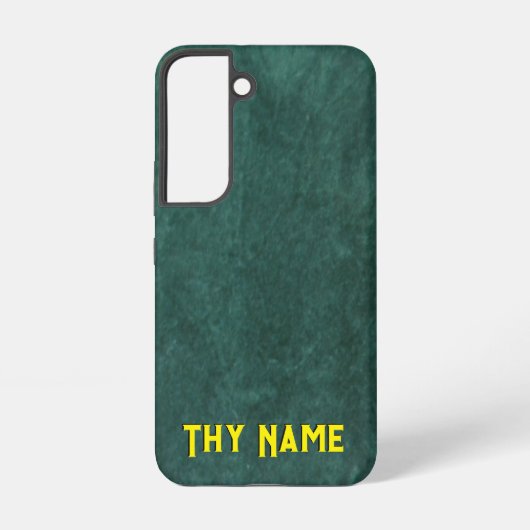 Coque Samsung Galaxy Design Green Felt - (Verso)
