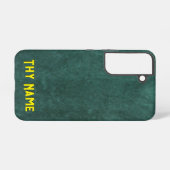 Coque Samsung Galaxy Design Green Felt - (Verso Horizontal)