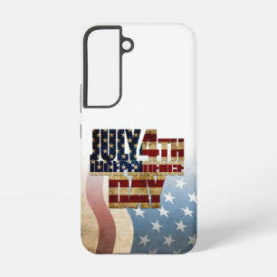 Coque Samsung Galaxy Dessin de drapeau patriotique du 4 juillet