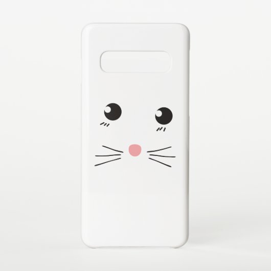 Coque Samsung Galaxy Dessin de la ligne de face du chat (Dos)