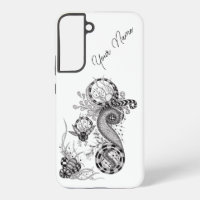 Dessin de Tangle floral -