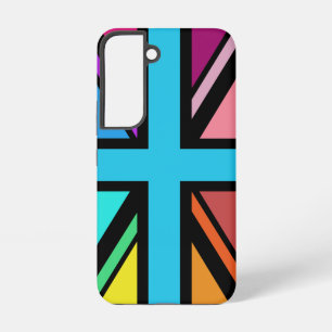 Coque Samsung Galaxy Dessin Union Jack/Flag multicolore+noir