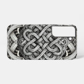 Coque Samsung Galaxy Détaillierte Schwarz-Weißer keltischer Knoten 0001 (Verso Horizontal)