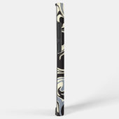 Coque Samsung Galaxy Déversement - Noir, Gris et Crème (Côté droit)