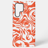 Coque Samsung Galaxy Déversement - Orange et blanc (Verso)
