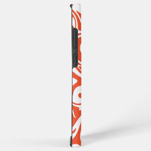 Coque Samsung Galaxy Déversement - Orange et blanc (Côté droit)