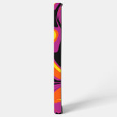 Coque Samsung Galaxy Déversement - orange, noir, rose et jaune (Côté gauche)