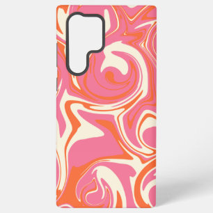 Coque Samsung Galaxy Déversement - rose, orange et crème