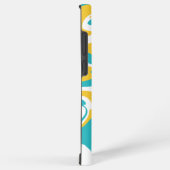 Coque Samsung Galaxy Déversement - Turquoise et Jaune (Côté droit)