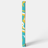 Coque Samsung Galaxy Déversement - Turquoise et Jaune (Côté gauche)