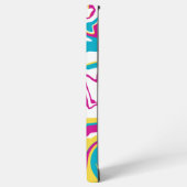 Coque Samsung Galaxy Déversement - Turquoise, Jaune, Rose et Blanc (Côté gauche)