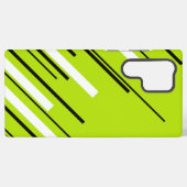 Coque Samsung Galaxy Diagonales - Vert citron vert (Verso Horizontal)