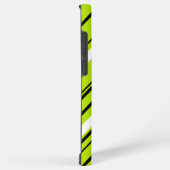 Coque Samsung Galaxy Diagonales - Vert citron vert (Côté droit)