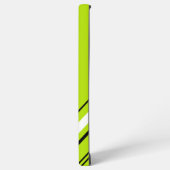 Coque Samsung Galaxy Diagonales - Vert citron vert (Côté gauche)