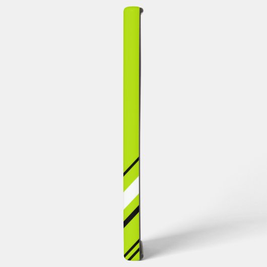 Coque Samsung Galaxy Diagonales - Vert citron vert (Côté gauche)