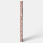 Coque Samsung Galaxy Diamond Photo Glitter Name Monogram Rose Gold Case (Côté gauche)