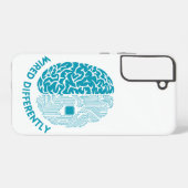 Coque Samsung Galaxy Différent câblé - Cerveau avec câblage électroniqu (Verso Horizontal)