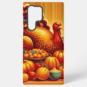 Coque Samsung Galaxy dinde de Thanksgiving classique/vintage