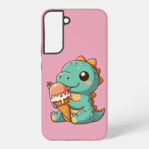 Coque Samsung Galaxy Dino mignonne de glace mangeur
