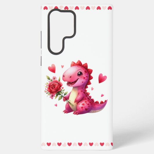Coque Samsung Galaxy Dinosaure de la Saint Valentin (Verso)
