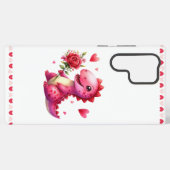 Coque Samsung Galaxy Dinosaure de la Saint Valentin (Verso Horizontal)