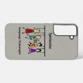 Coque Samsung Galaxy Discours Spectaculaire Langue Pathologiste Enfants (Verso Horizontal)