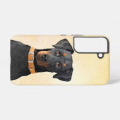 Coque Samsung Galaxy Doberman Pinscher Peinture non découpée Art origin (Verso Horizontal)
