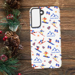 Coque Samsung Galaxy Dodge Ridge California Ski Snowboard Motif<br><div class="desc">Un drôle de motif de ski hivernal pour la station de ski Dodge Ridge Mountain à Pinecrest,  Stanislaus National Forest,  Californie,  États-Unis,  Amérique du Nord. Idée cadeau idéale pour les amateurs de sports d'hiver : ski,  snowboard,  freestyle,  ski de fond,  saut à ski.</div>