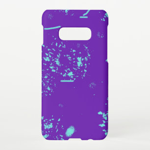 Coque Samsung Galaxy S10E Doodles bleu clair violet