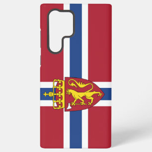 Coque Samsung Galaxy Dossier téléphonique du drapeau norvégien