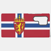 Coque Samsung Galaxy Dossier téléphonique du drapeau norvégien (Verso Horizontal)