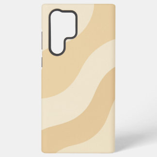 Coque Samsung Galaxy Douces Vagues – Motif Abstrait Minimal Beige
