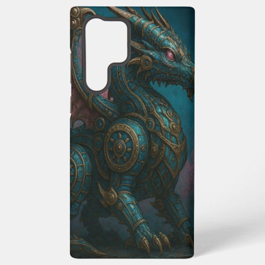 Coque Samsung Galaxy Dragon d'acier (Verso)