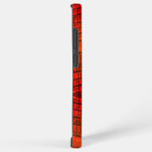 Coque Samsung Galaxy Dragon en Cuir Orange Lumineux (Côté droit)