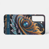 Coque Samsung Galaxy Dragon Oeil moderne Abstrait Géométrique Nom fract (Verso Horizontal)