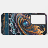 Coque Samsung Galaxy Dragon Oeil moderne Abstrait Géométrique Nom fract (Côté gauche)