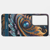 Coque Samsung Galaxy Dragon Oeil moderne Abstrait Géométrique Nom fract (Verso Horizontal)