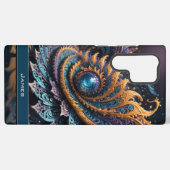Coque Samsung Galaxy Dragon Oeil moderne Abstrait Géométrique Nom fract (Verso Horizontal)