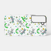 Coque Samsung Galaxy Dragonflies Whimsical et Dandelions main tiré (Verso Horizontal)