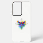 Coque Samsung Galaxy Dragonfly en arc-en-ciel (Verso)