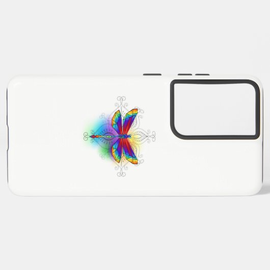 Coque Samsung Galaxy Dragonfly en arc-en-ciel (Côté gauche)