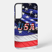 Coque Samsung Galaxy Drapeau américain (Verso)